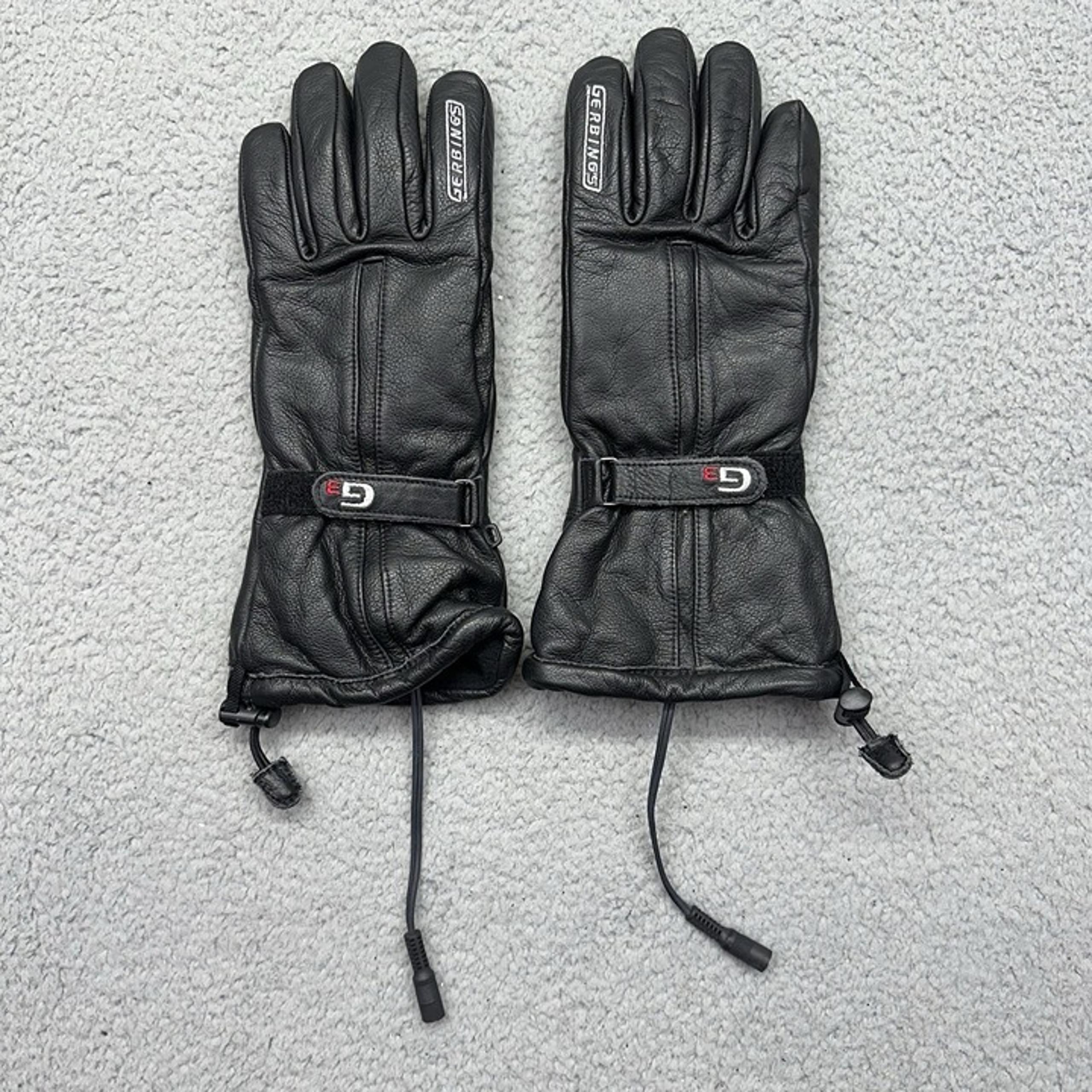 Gerbing's G3 Mens Large Leather 12V Heated Motorcycle Snowmobile ATV Gloves 100g