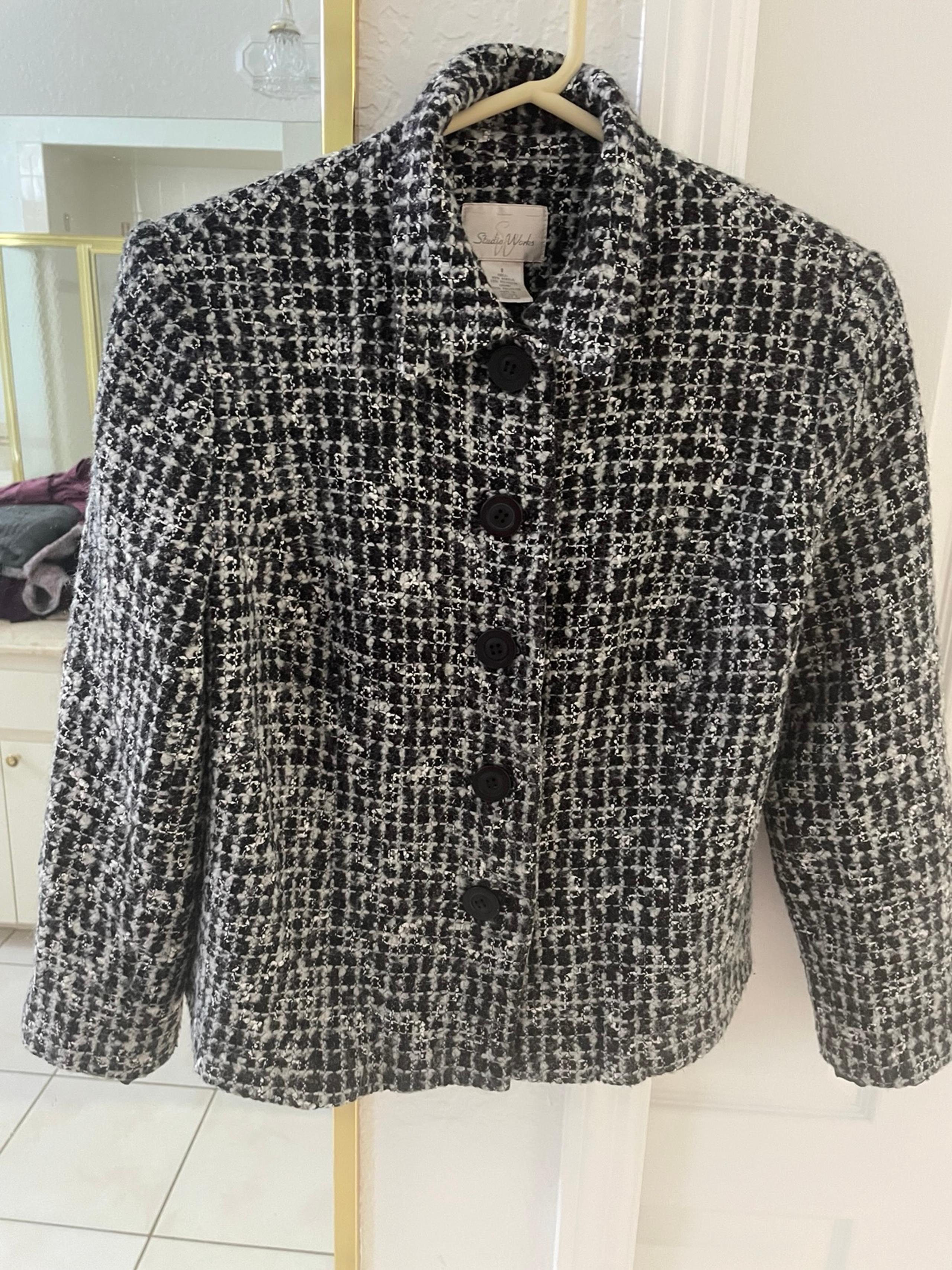 Studio Works tweed suit jacket/ blazer (size 8)