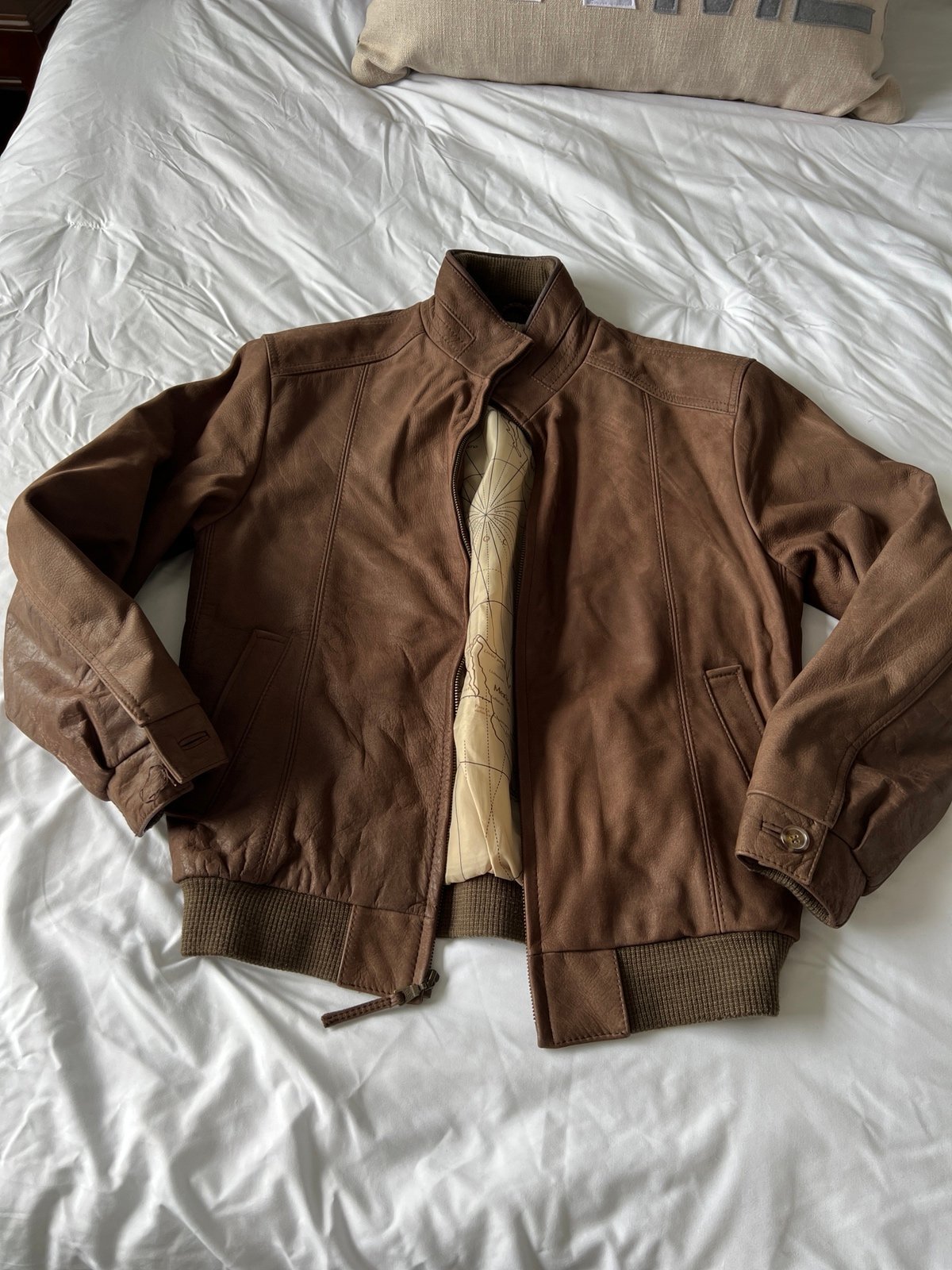Joseph A. Bank Leather Jacket