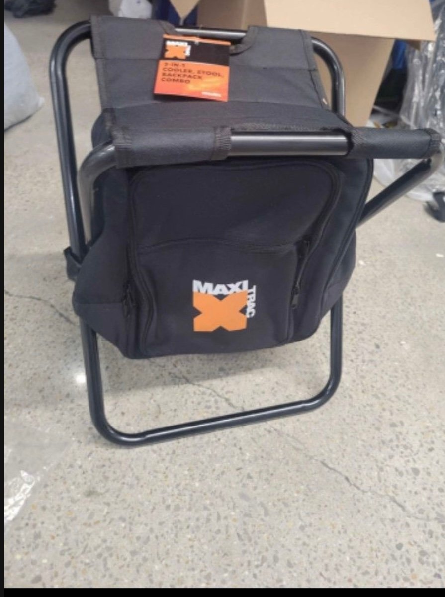 Maxi Trac Backpack Stool with cooler
