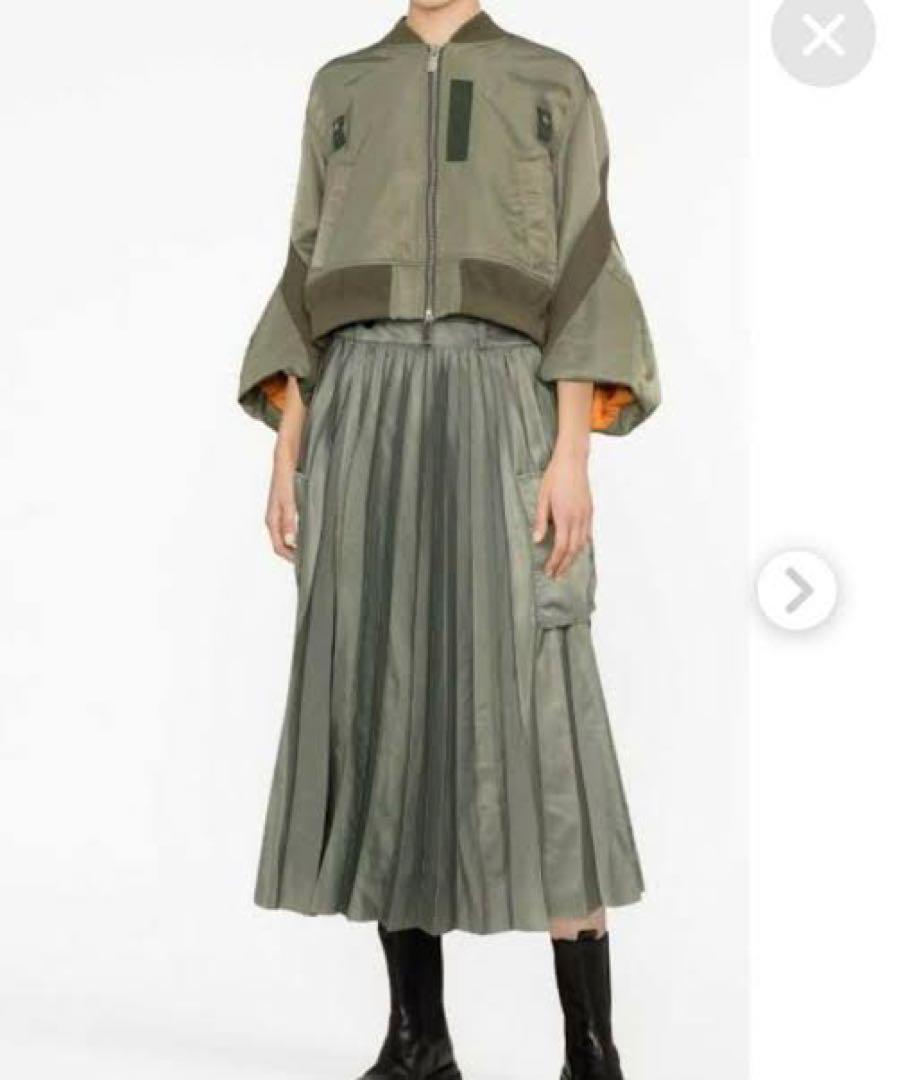 Retail price 79,000 yen sacai Nylon Blouson Size 3 beige Parka