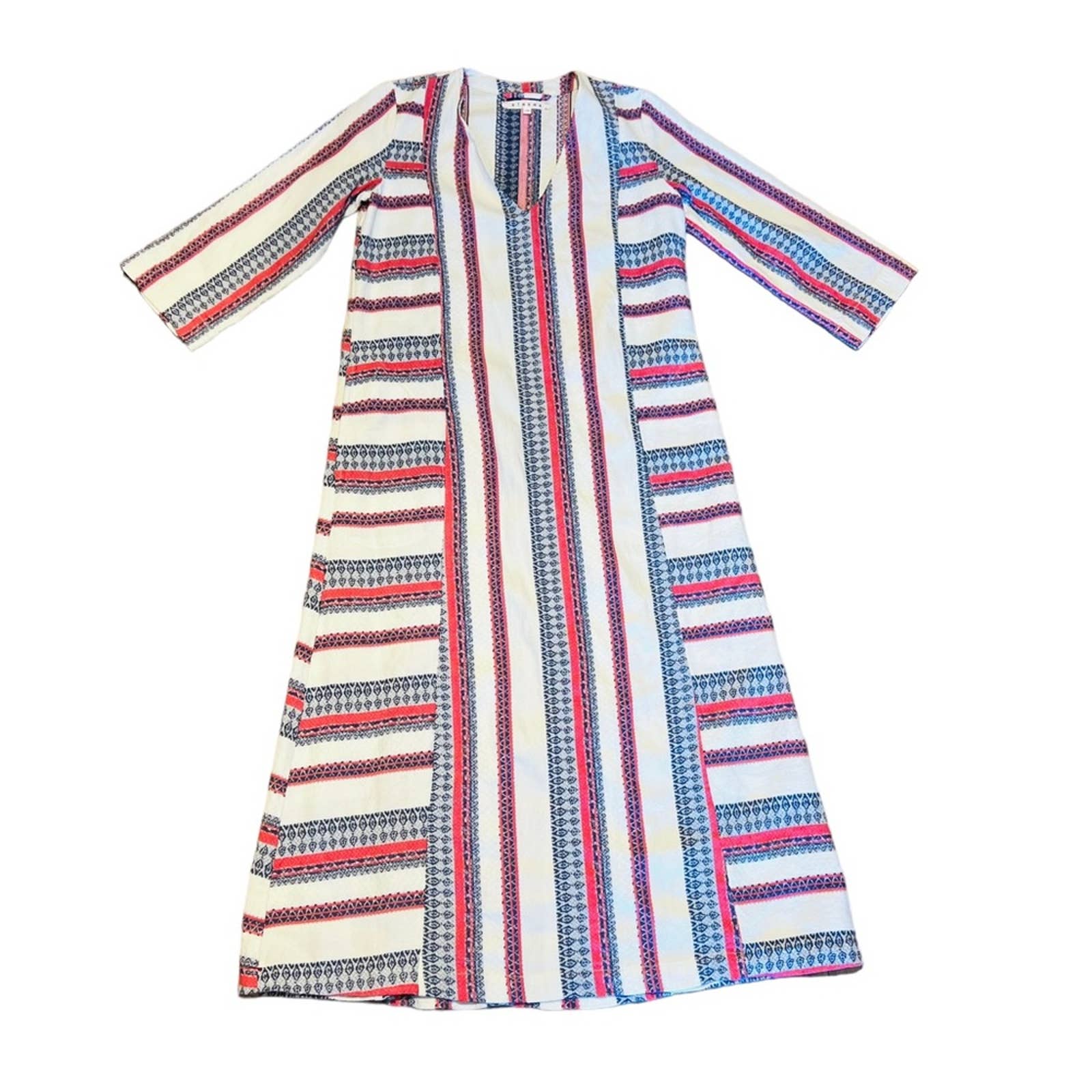 Xirena Maxi Dress Size XS 100% Cotton V Neckline Preowned in excellent condition