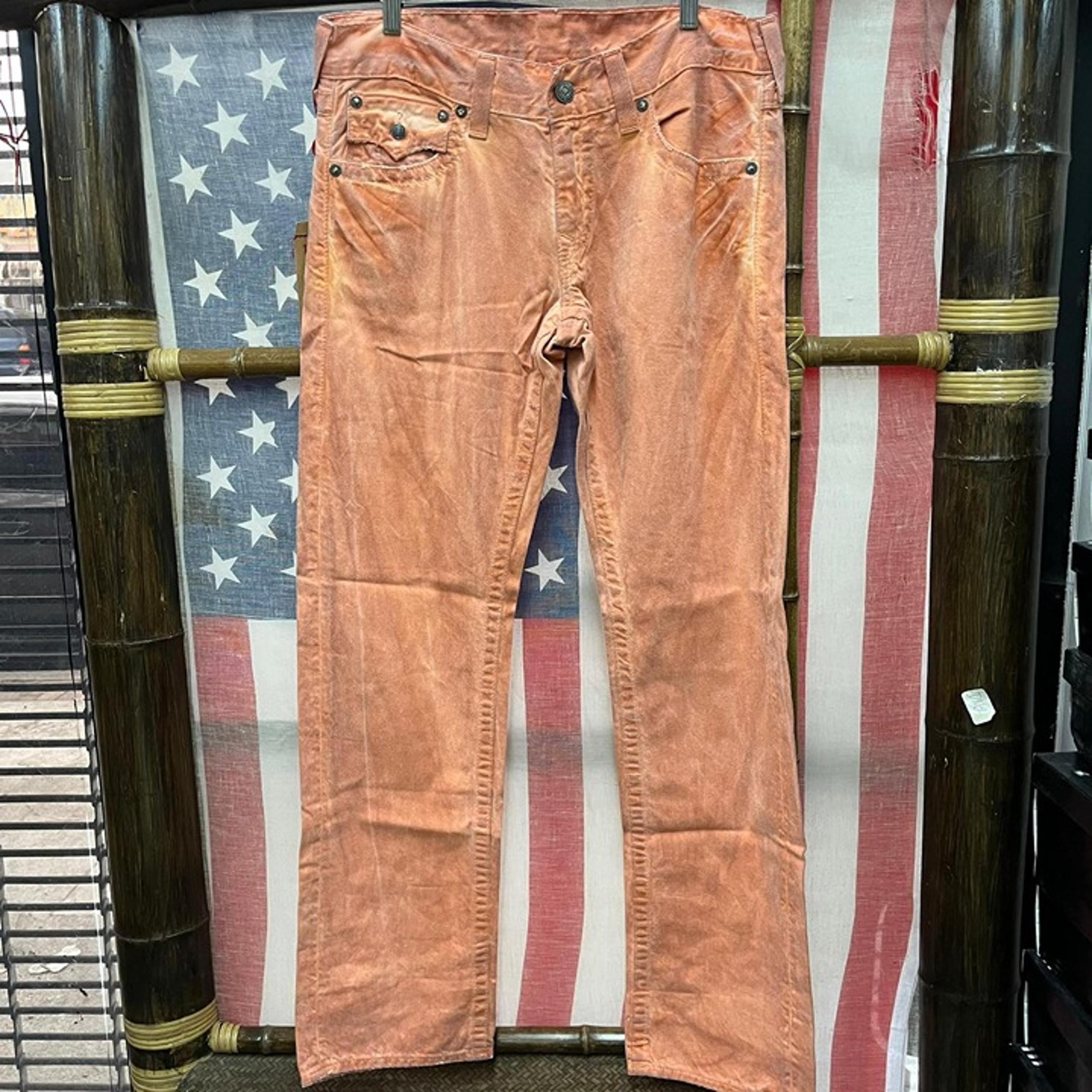 NWT True Religion men’s Jeans denim straight loose pant 32