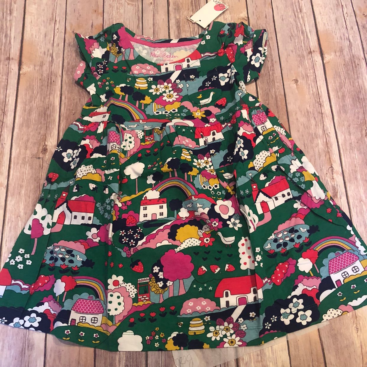 Mini Boden bunny cord dress
