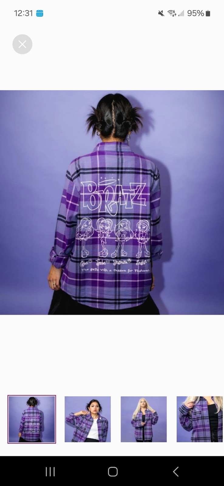 Cakeworthy Bratz Flannel Shirt