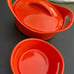 Rachel Ray Orange set of 2 covered Dutch Oven Casserole Dishes 2qt 3.5qt