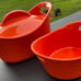 Rachel Ray Orange set of 2 covered Dutch Oven Casserole Dishes 2qt 3.5qt