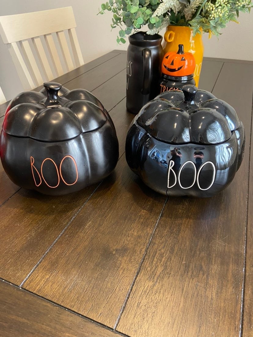 Rae Dunn halloween canisters