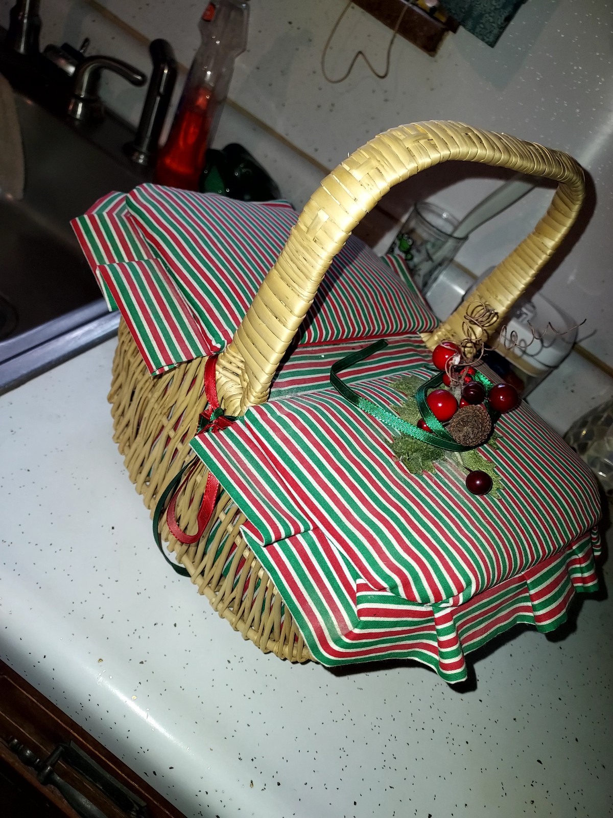Mamaw's Sewing basket. Just as she left it.