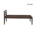 Ball & Cast Dark Brown Faux Leather Woven Daybed-Chaise Lounge-Bench 58 NWT