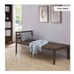 Ball & Cast Dark Brown Faux Leather Woven Daybed-Chaise Lounge-Bench 58 NWT