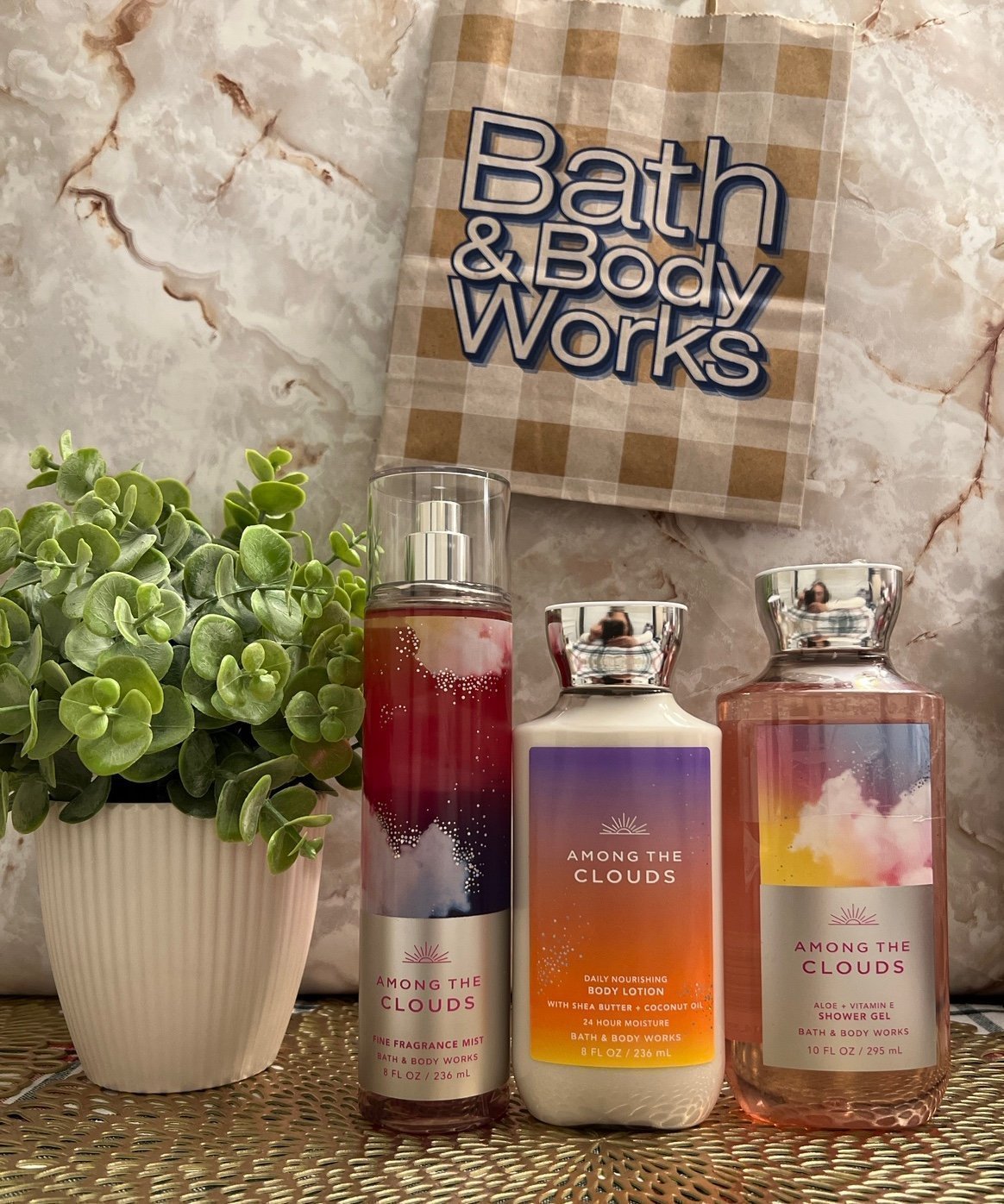 NWT❗️Bath and Body Works ** DISCONTINUED** AMONG THE CLOUDS 3pc