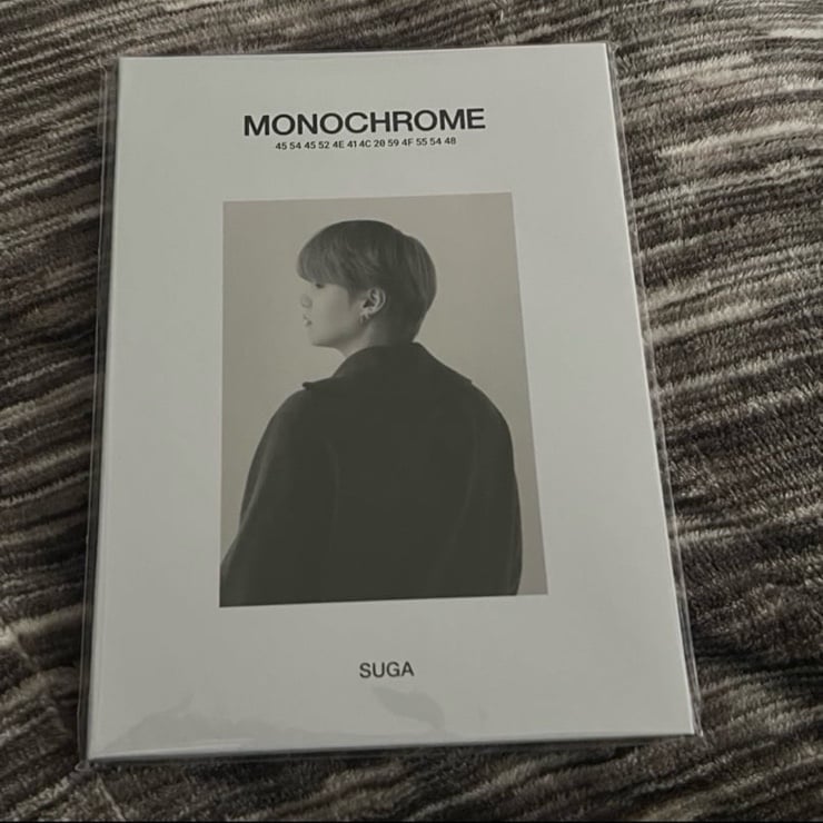 BTS Monochrome Pop Up Postcard Photobook Suga