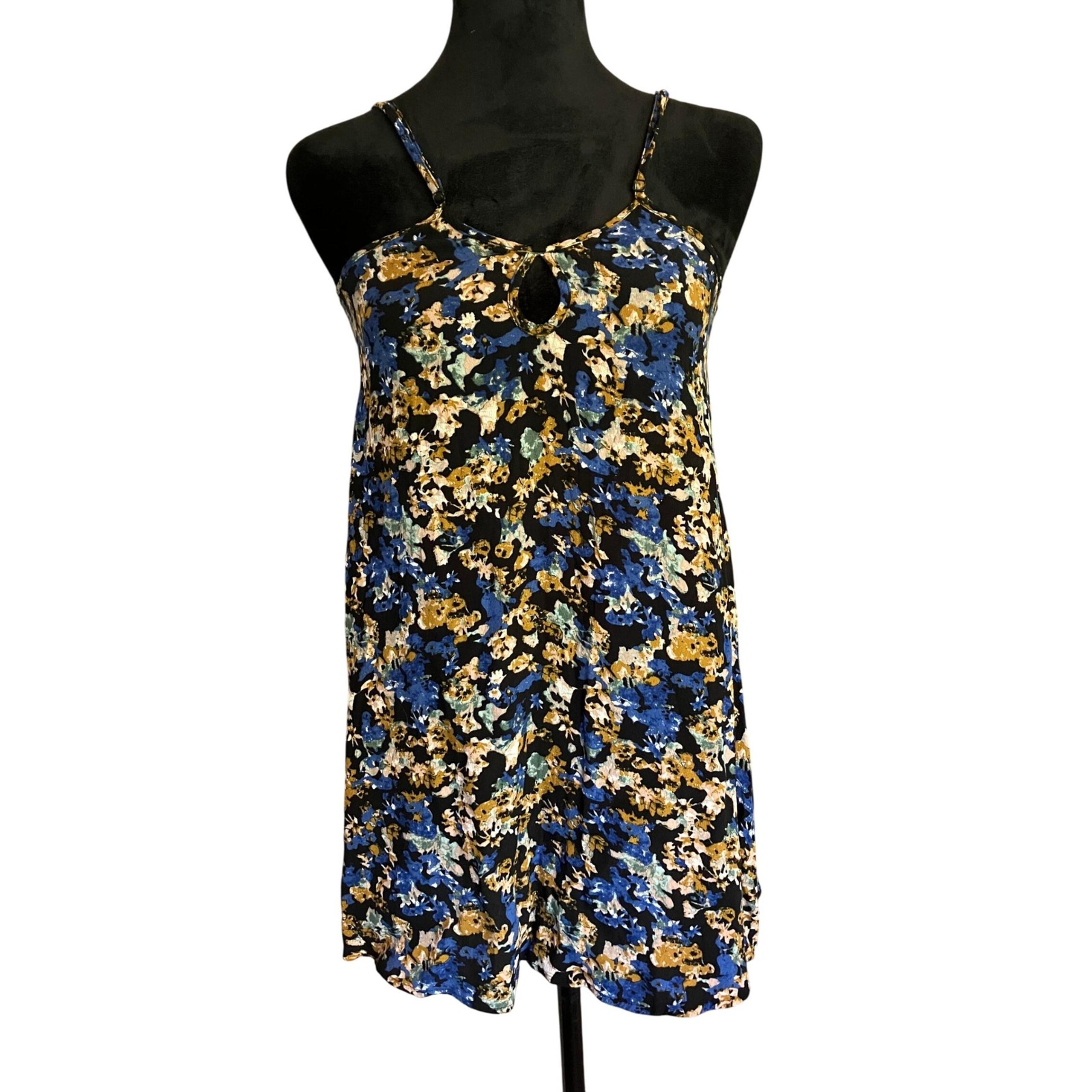 For Love And Lemons Camisole Adjustable Straps Keyhole Neckline Floral Xsmall
