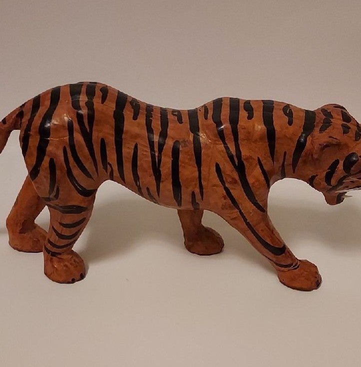 Rare vintage leather wrapped tiger