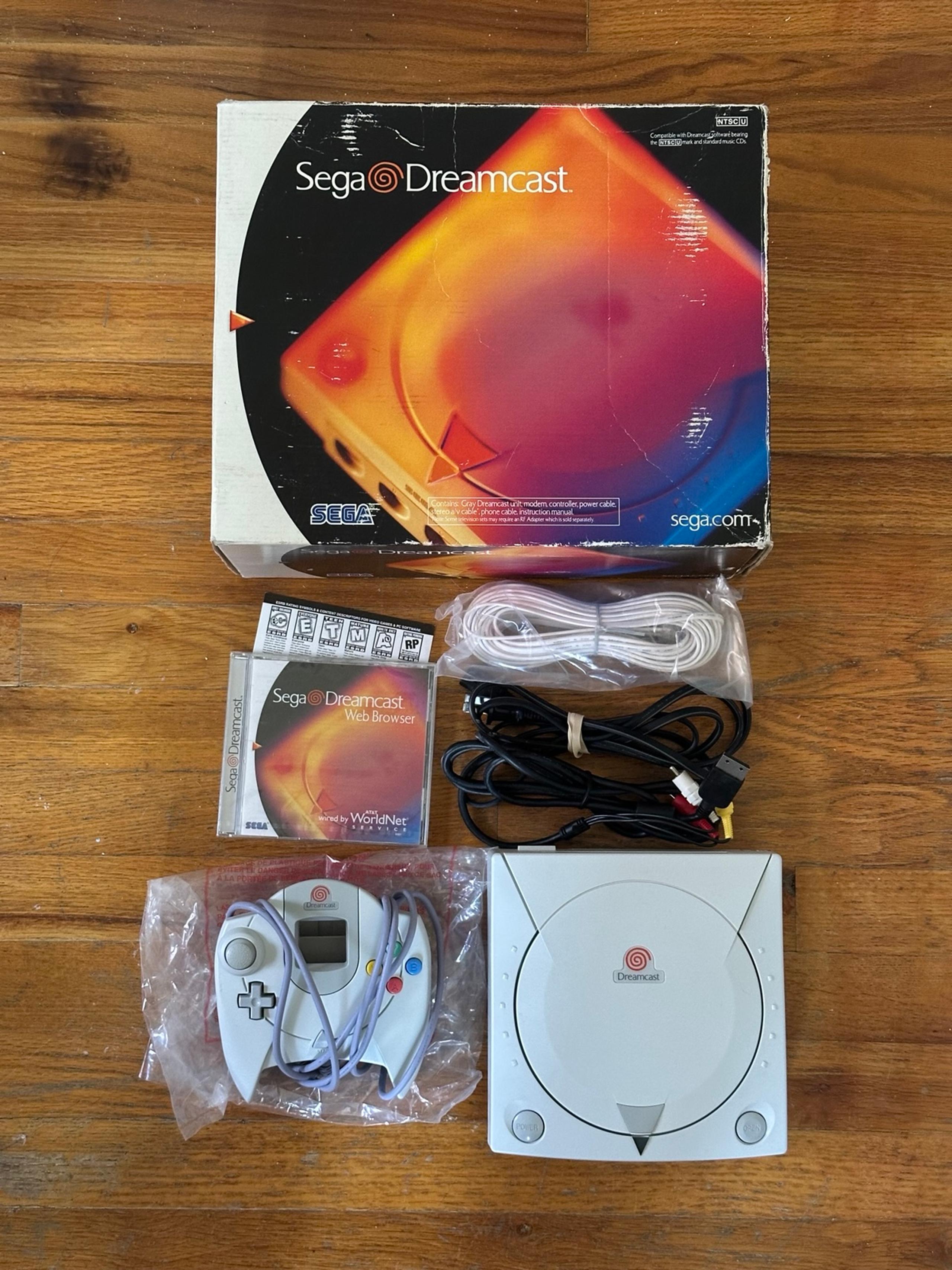 Sega Dreamcast Launch Edition Console System In Box MK-50000 Modem Controller