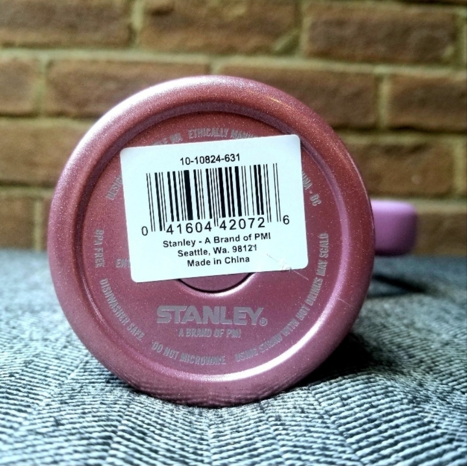 Pink / Purple Stanley Quencher H2.0 Tumbler, 40 oz - Mauve Shimmer - detail