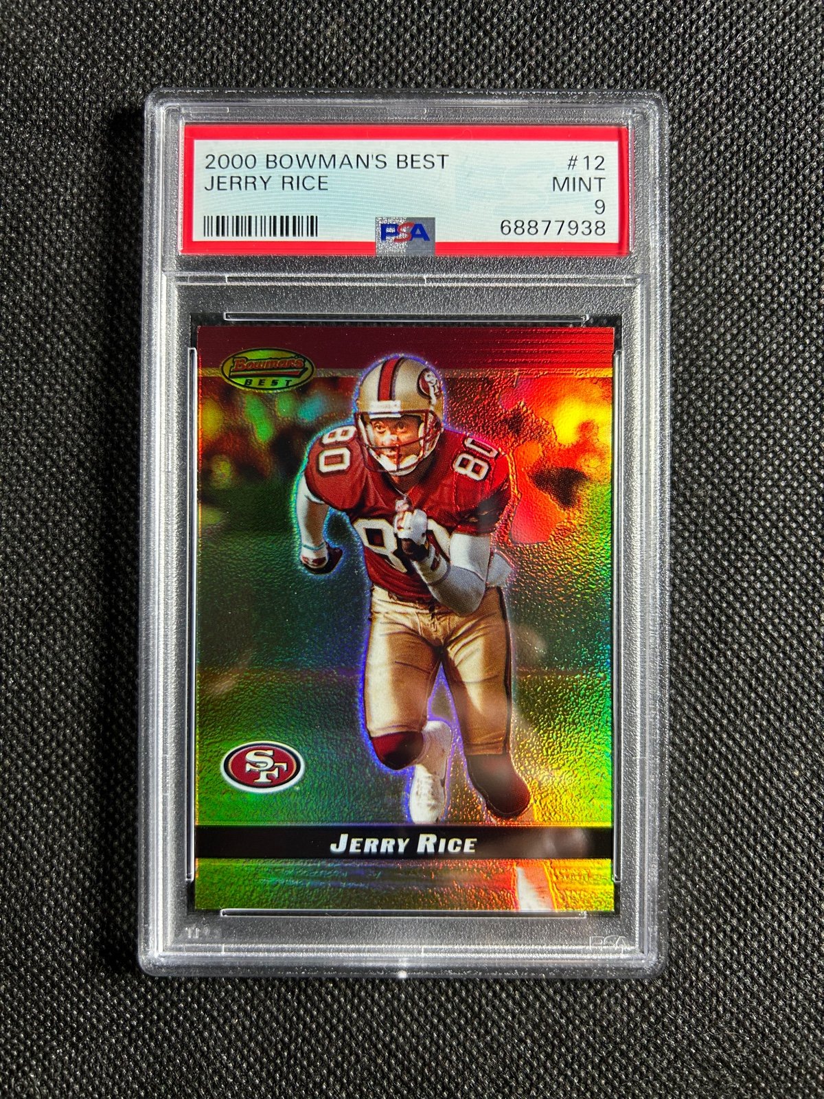 2000 Bowmans Best #12 Jerry Rice PSA 9 MINT San Francisco 49ers HOF