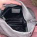 Coach Hobo Bag Grey Leather Studded Applique Duffel Silver Graphite