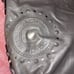 Coach Hobo Bag Grey Leather Studded Applique Duffel Silver Graphite
