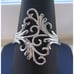Size 8, 925 STERLING SILVER Unique Swirls High Polished Ring