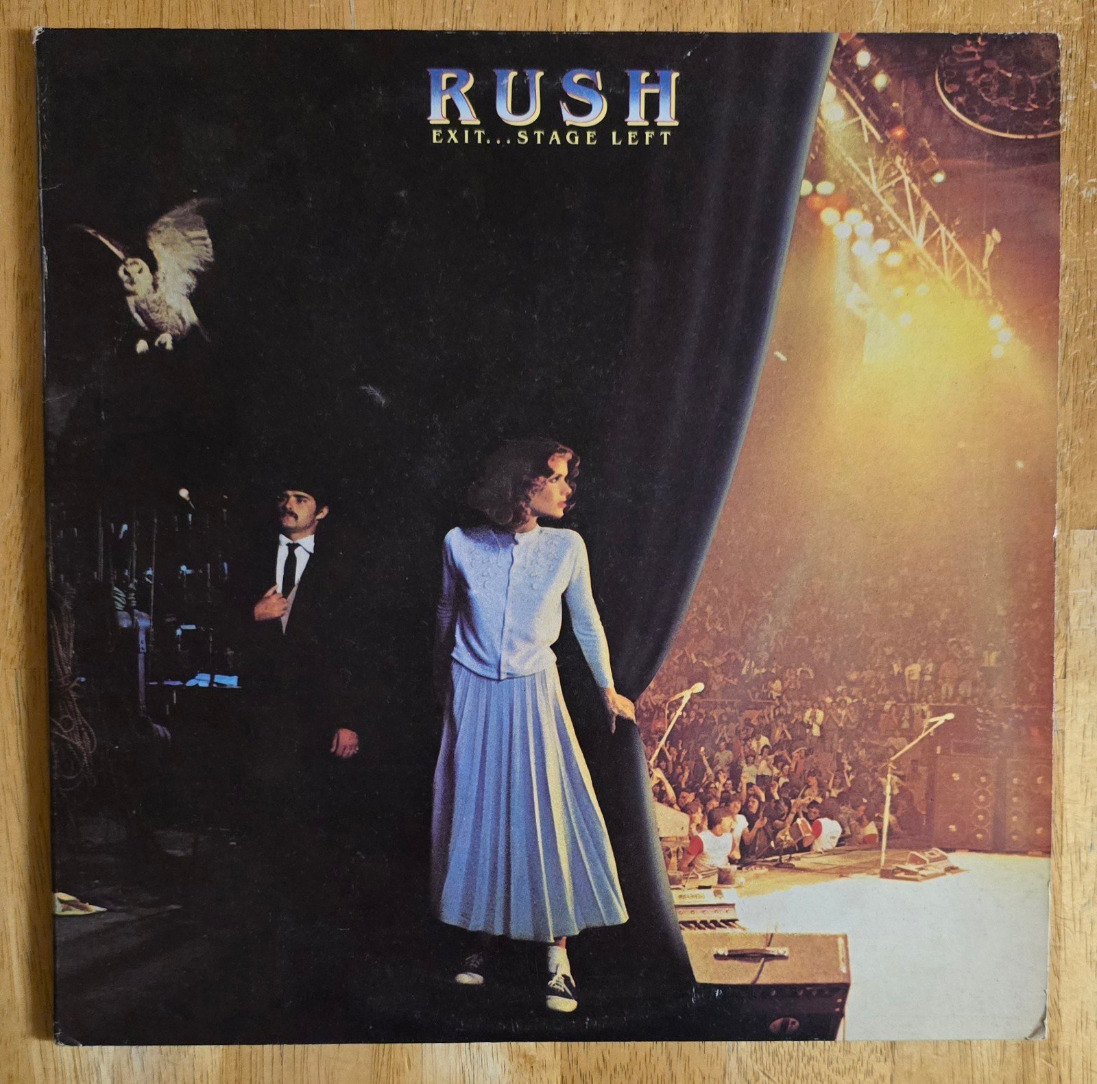 RUSH  Exit...Stage Left  Vintage LIVE Vinyl 2xLP Record VG+  Tom Sawyer