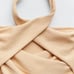 Zara Cropped Wrap Knit Top, Color: Sand, Size: M, NWOT