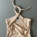Zara Cropped Wrap Knit Top, Color: Sand, Size: M, NWOT