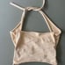 Zara Cropped Wrap Knit Top, Color: Sand, Size: M, NWOT