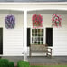 Artificial Faux Hanging Flowers Plants Baskets for Outdoor Spring Summer Decorat