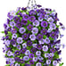 Artificial Faux Hanging Flowers Plants Baskets for Outdoor Spring Summer Decorat