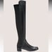 NEW Stuart Weitzman black leather Reserve block heel 5050 boots