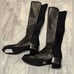 NEW Stuart Weitzman black leather Reserve block heel 5050 boots