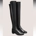 NEW Stuart Weitzman black leather Reserve block heel 5050 boots