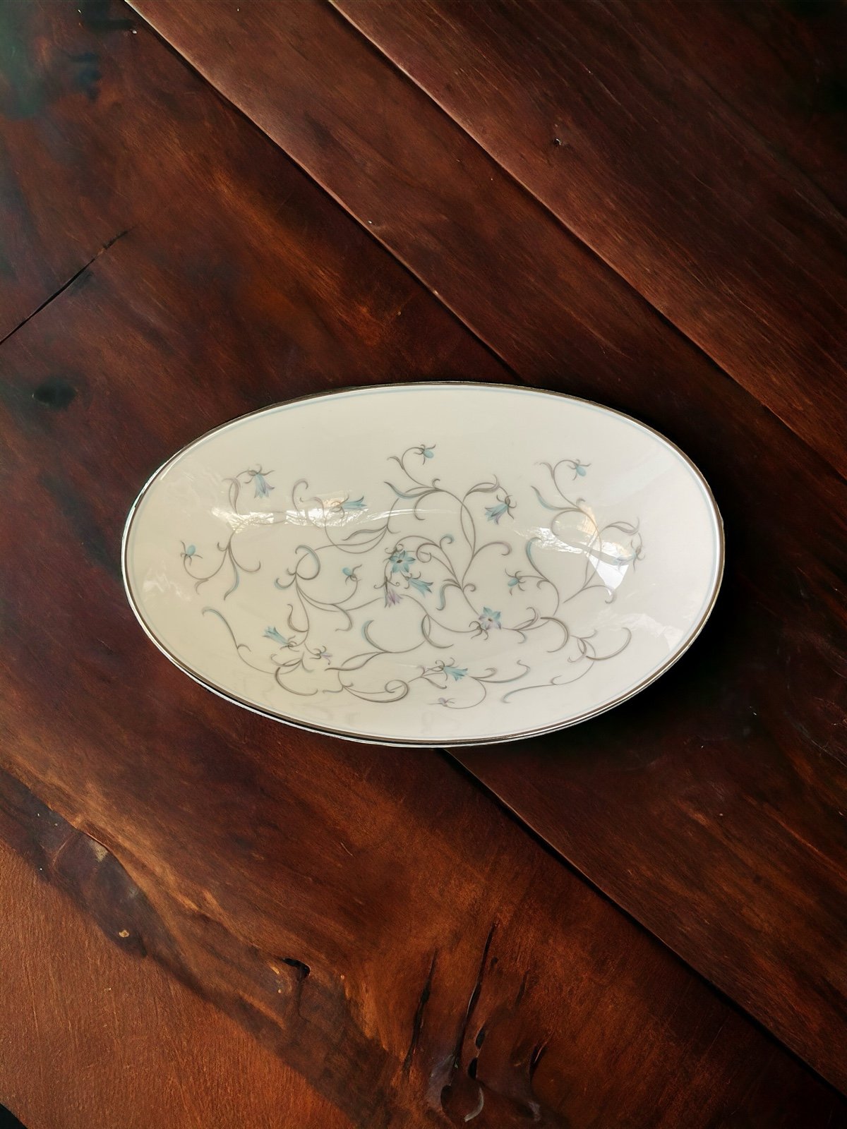 Porcelain 10 Oval Vegetable Serving Bowl Vintage 1950s-1960s Noritake Japan