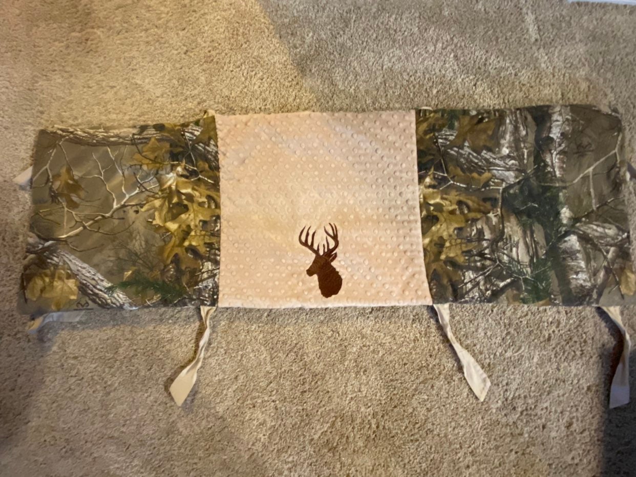 Crib Rail Guard/ Matching Fitted Sheet