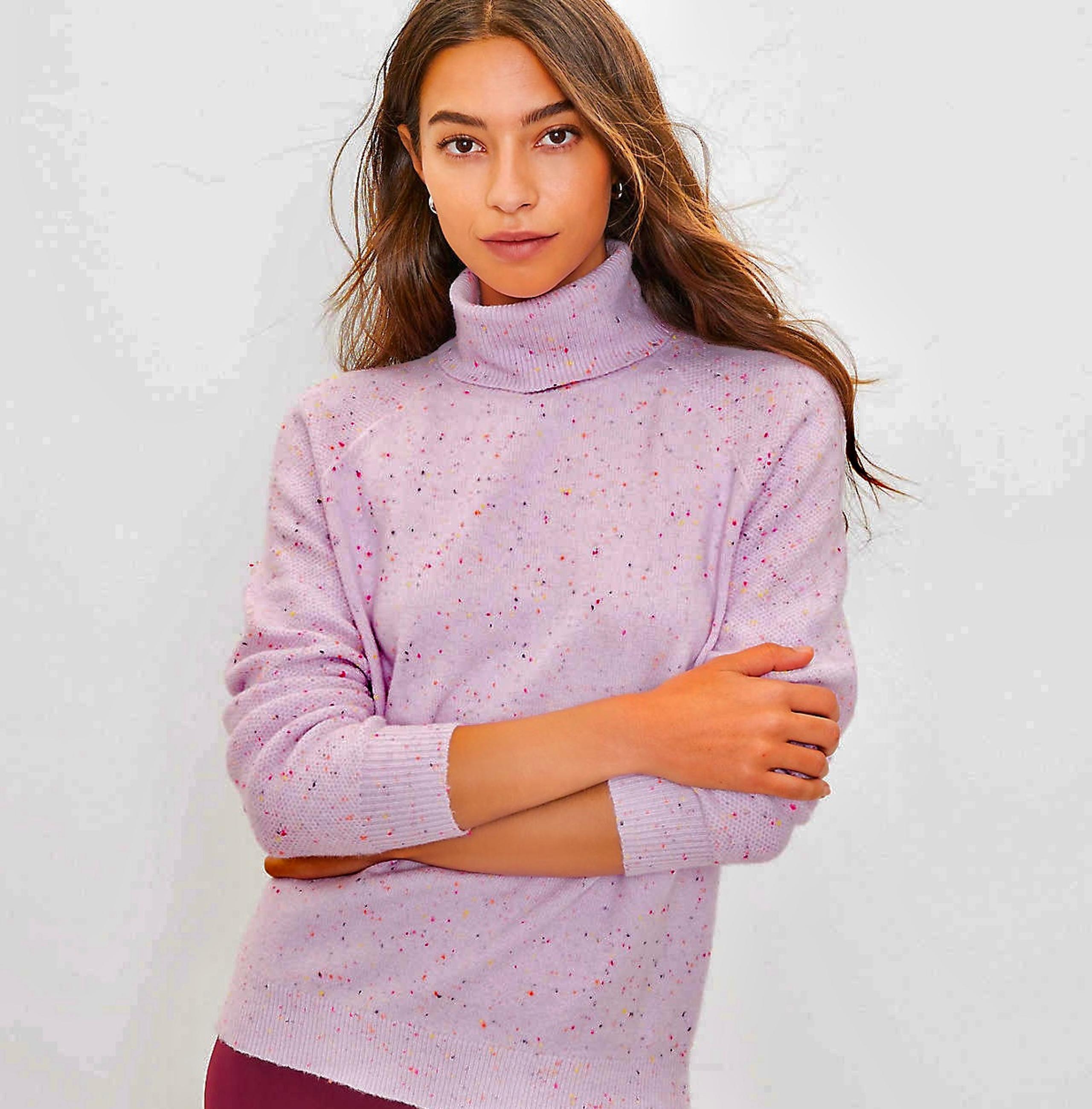 Women’s Confetti Turtleneck Sweater - LOFT