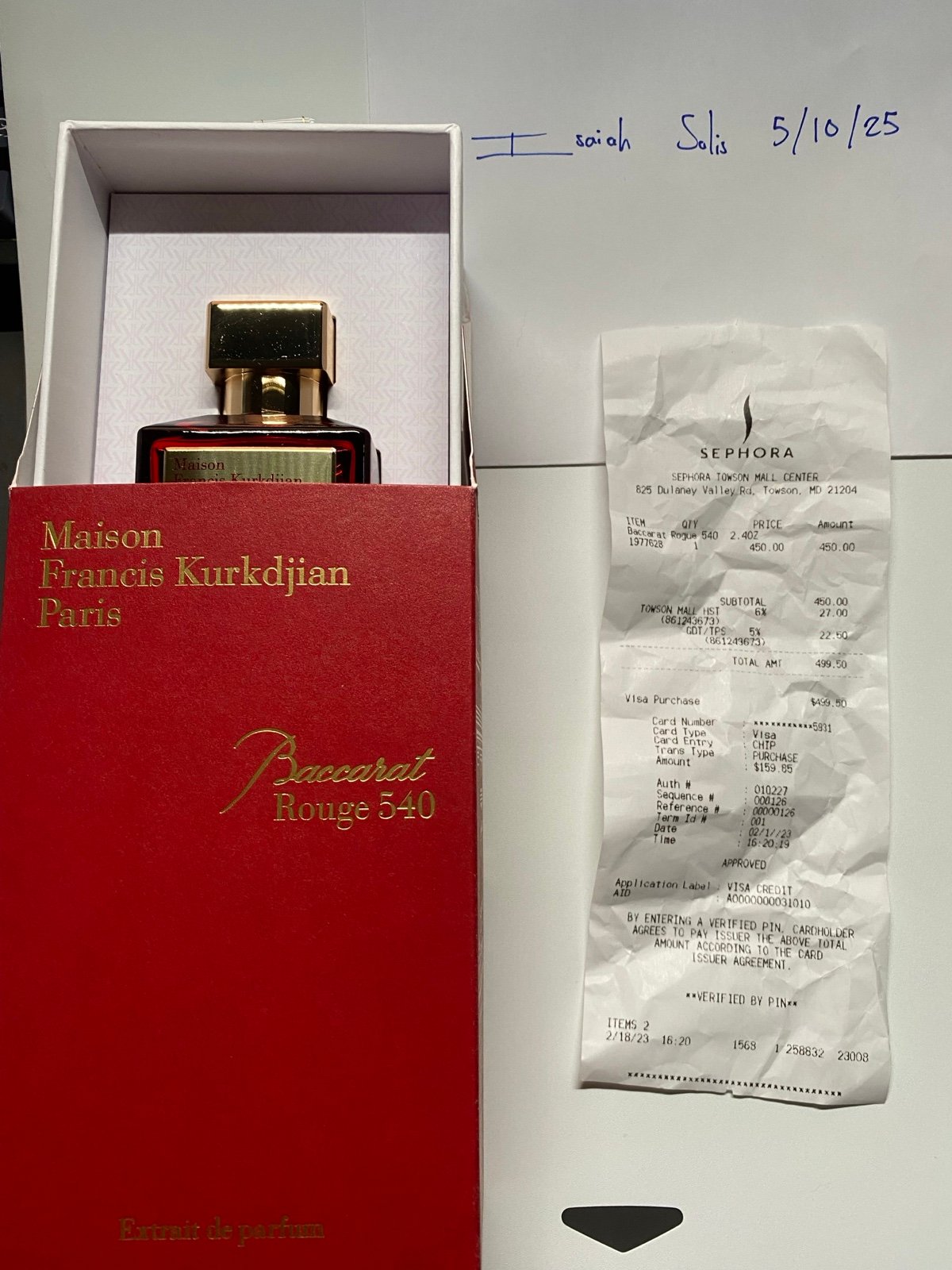Baccarat Rouge 540
