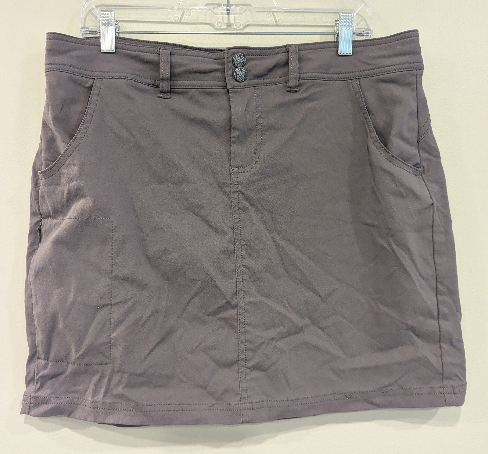 Prana Halle Skort Skirt in Grey Size 10