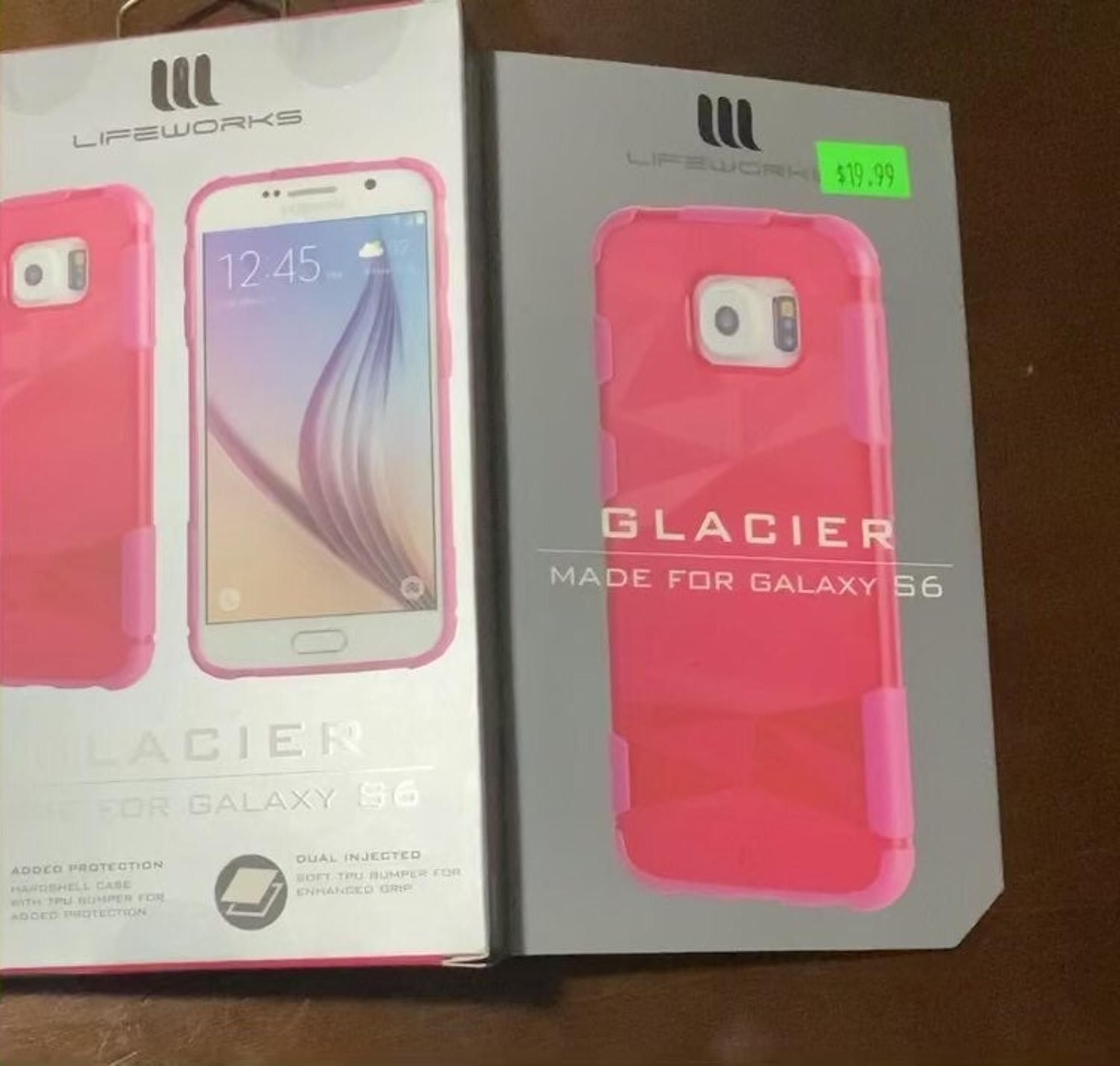 Glacier Samsung s6 Pink