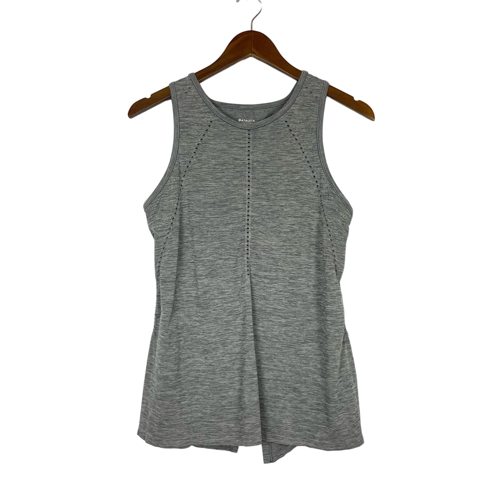 Athleta Gray Foothill Seamless Flyaway Yoga Athleisure Tank
