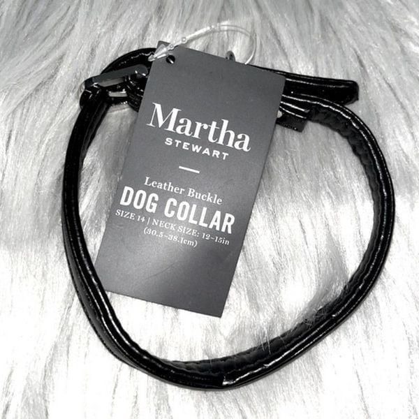 Martha Stewart Leather Dog Collar
