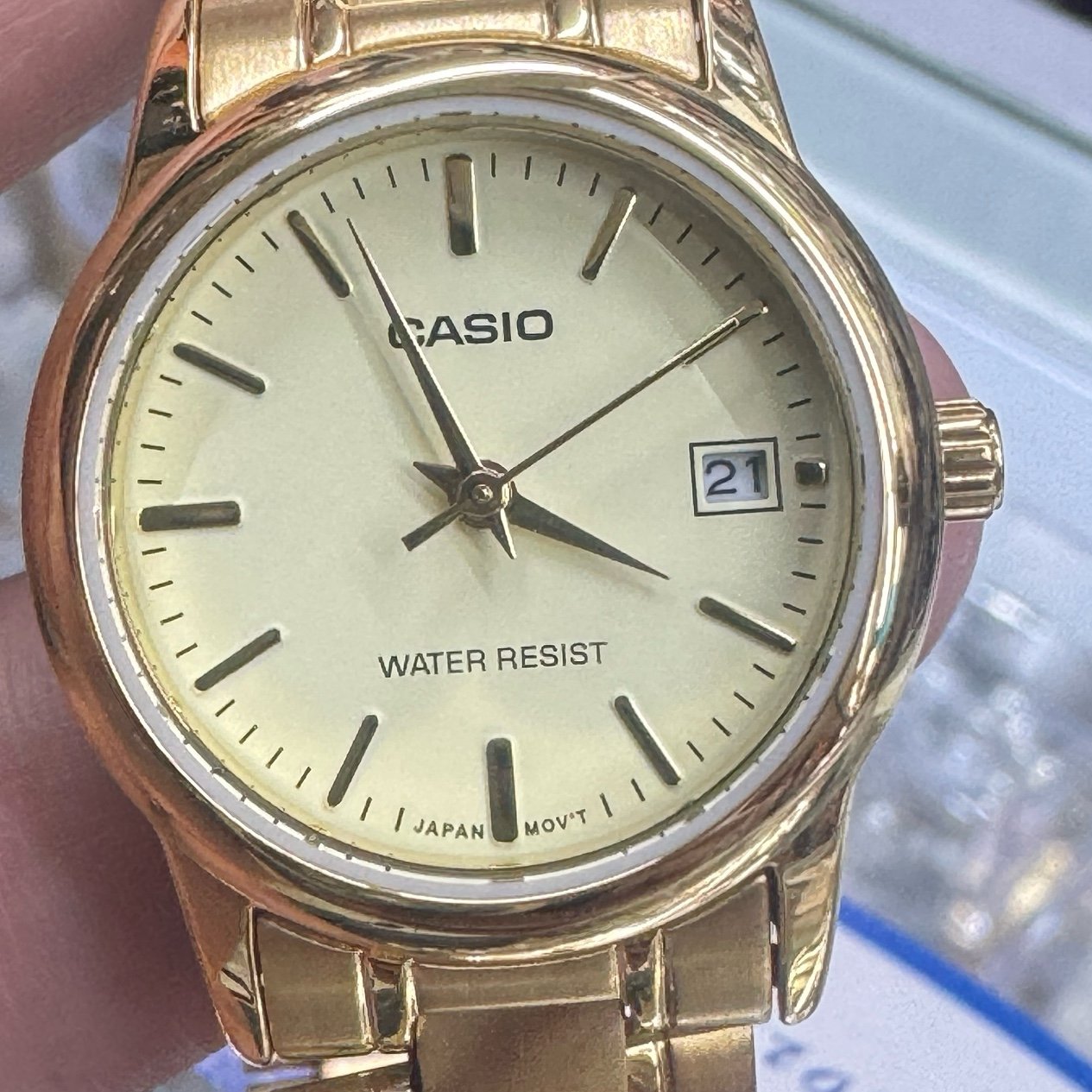 Classic Style Casio Small Size Watch for Ladies Size 25 mm Diameter Wide N