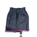 Kate Spade Skirt the Rules Black Paperbag Skirt Pockets Hot Pink Lining Knee Len