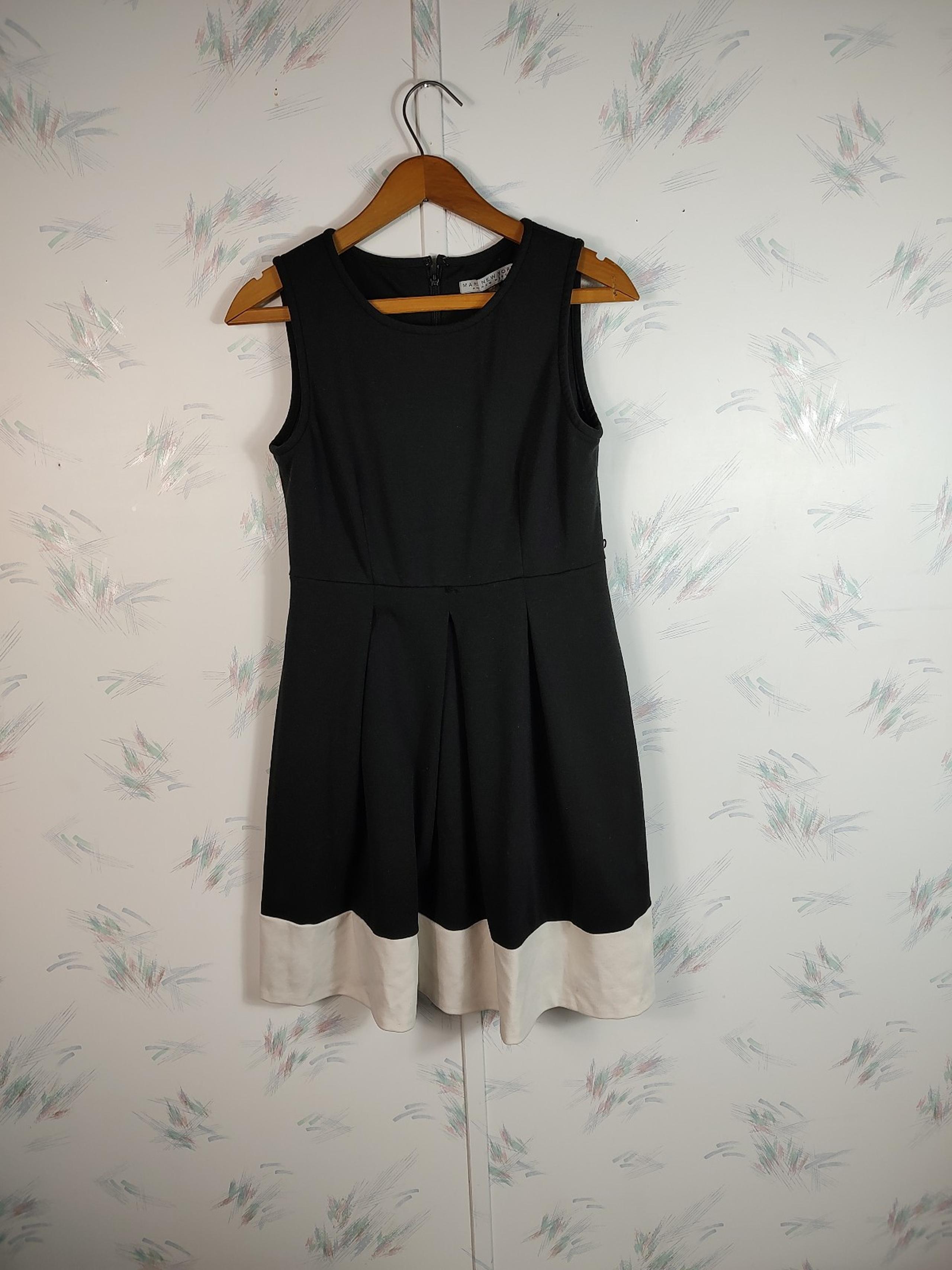 Marc New York Andrew Marc Black Sleeveless Dress Fit Flare