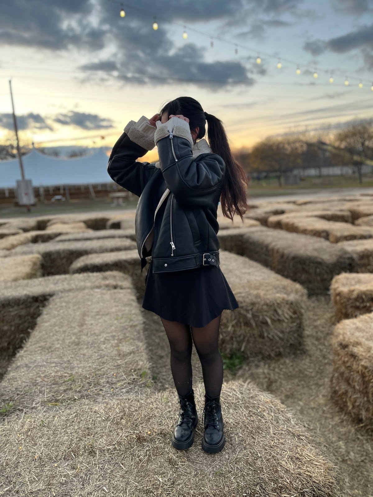 Vegan leather jacket - Abercrombie & Fitch (xxs)