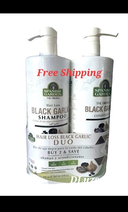 Spanish Garden The Original Hair Loss Black Garlic Shampoo & Conditioner