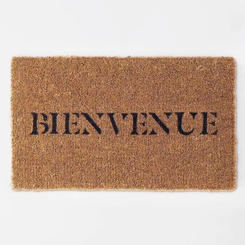 1'6 x2'6 Bienvenue Doormat Black - Threshold™ designed with Studio McGee