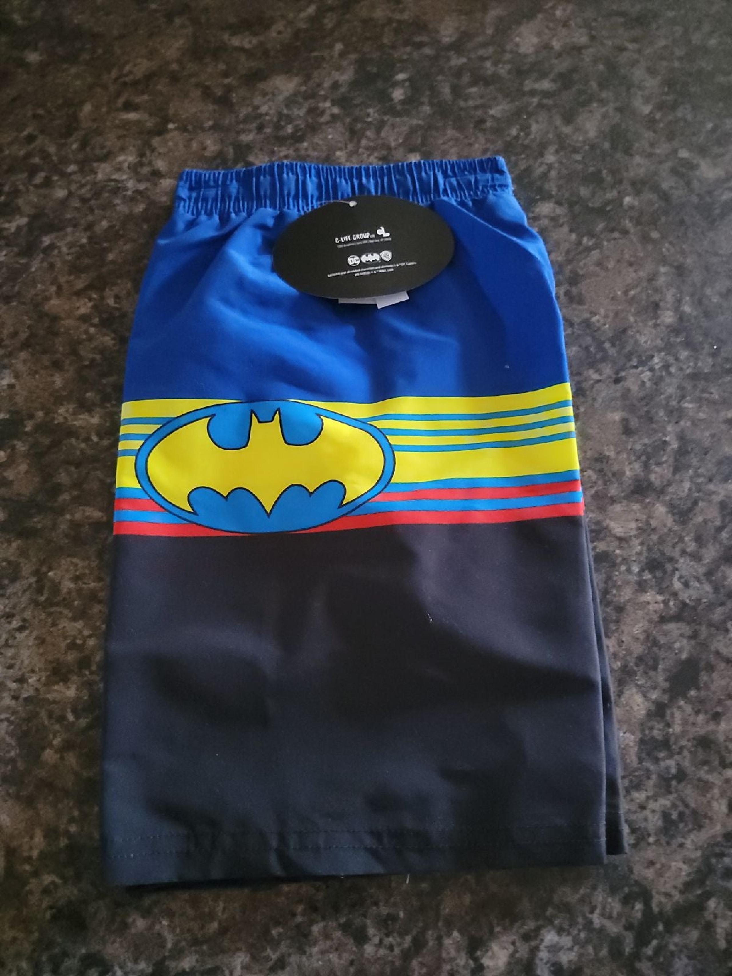 Batman swim trunks