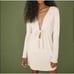 NWT Reformation Cream Karah Tie Front Dress Size Medium NEW